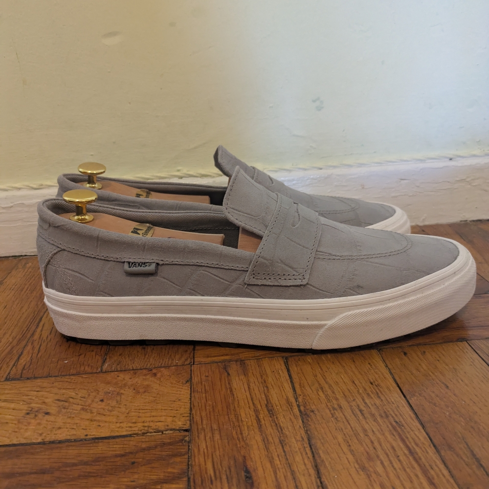 Vans Gray Slip-On Sneakers